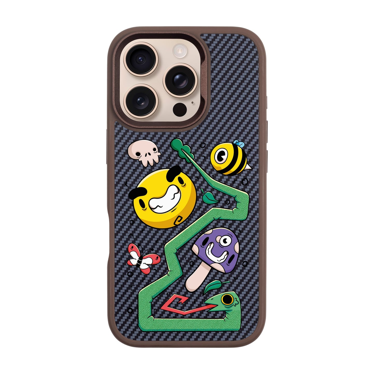 NADUR-iPhone 16 Pro Plaid Kılıf MagSafe Özellikli