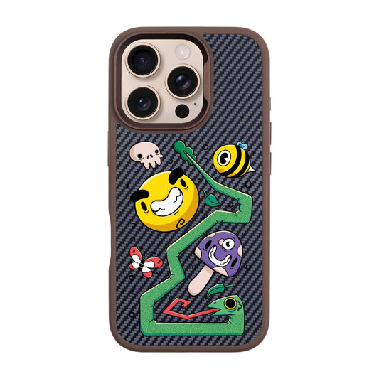 NADUR-iPhone 16 Pro Plaid Kılıf MagSafe Özellikli