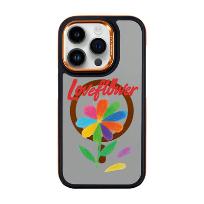 LOVE FLOWER-iPhone 14 Pro Dark Kılıf MagSafe Özellikli
