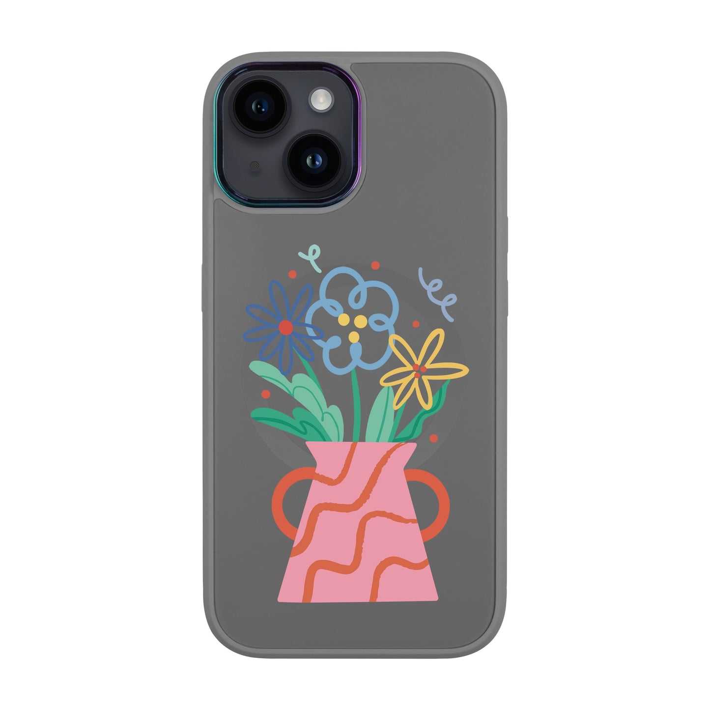 PINK VASE-iPhone 12 Vigor Kılıf MagSafe Özellikli