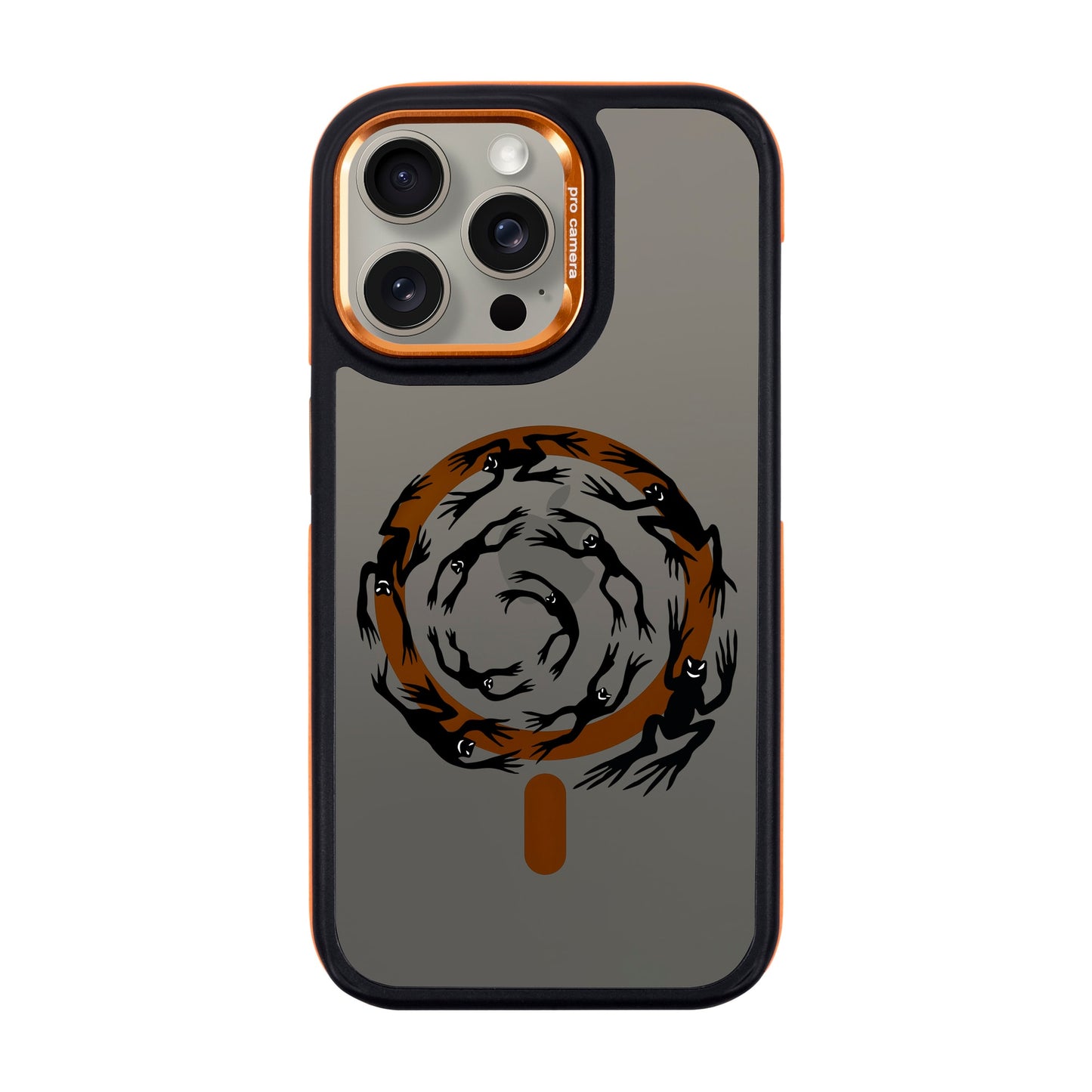 SWIRLING FROGS-iPhone 15 Pro Max Dark Kılıf MagSafe Özellikli
