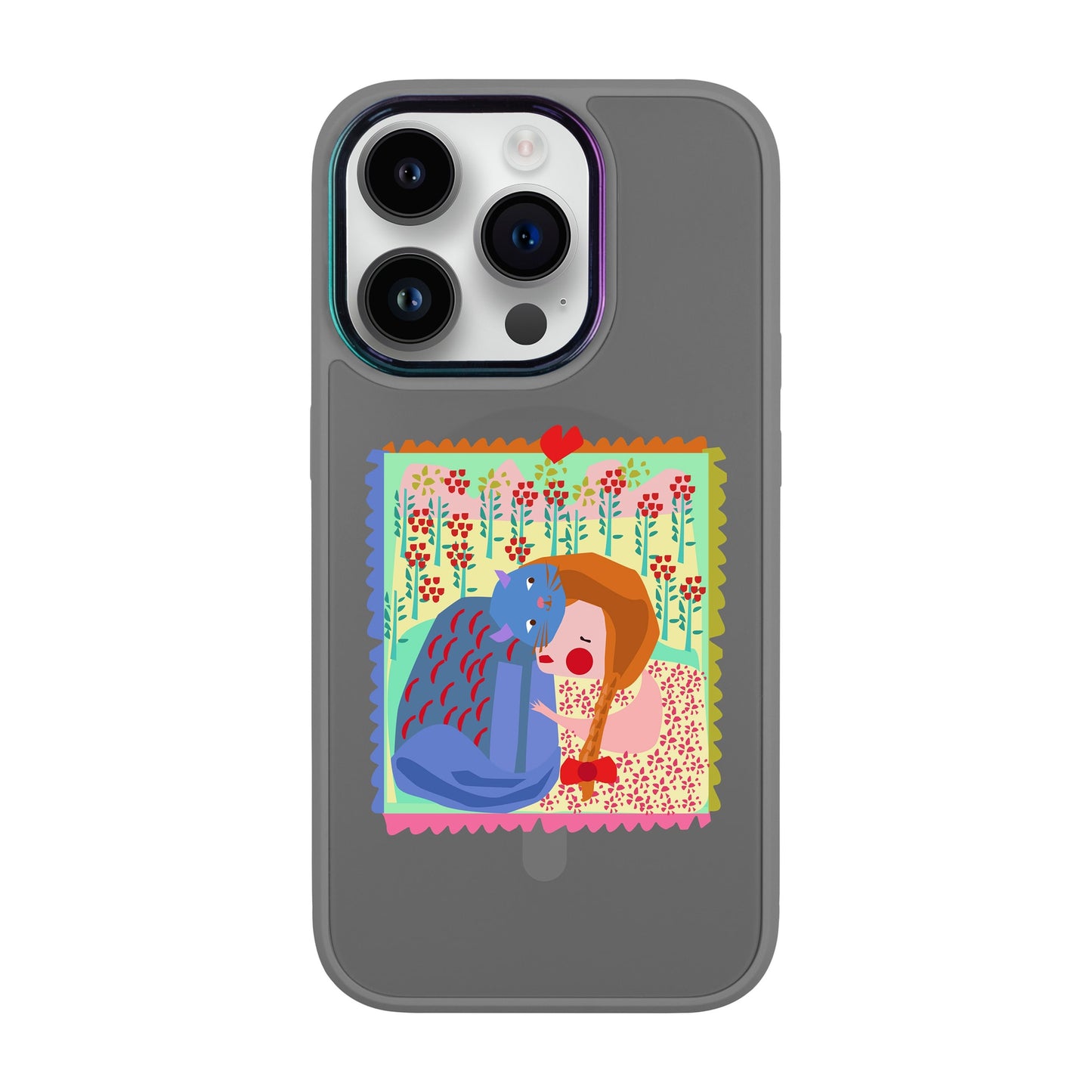 KEDİ POSTA PULU-Vigor Kılıf MagSafe Özellikli - iPhone 14 Pro