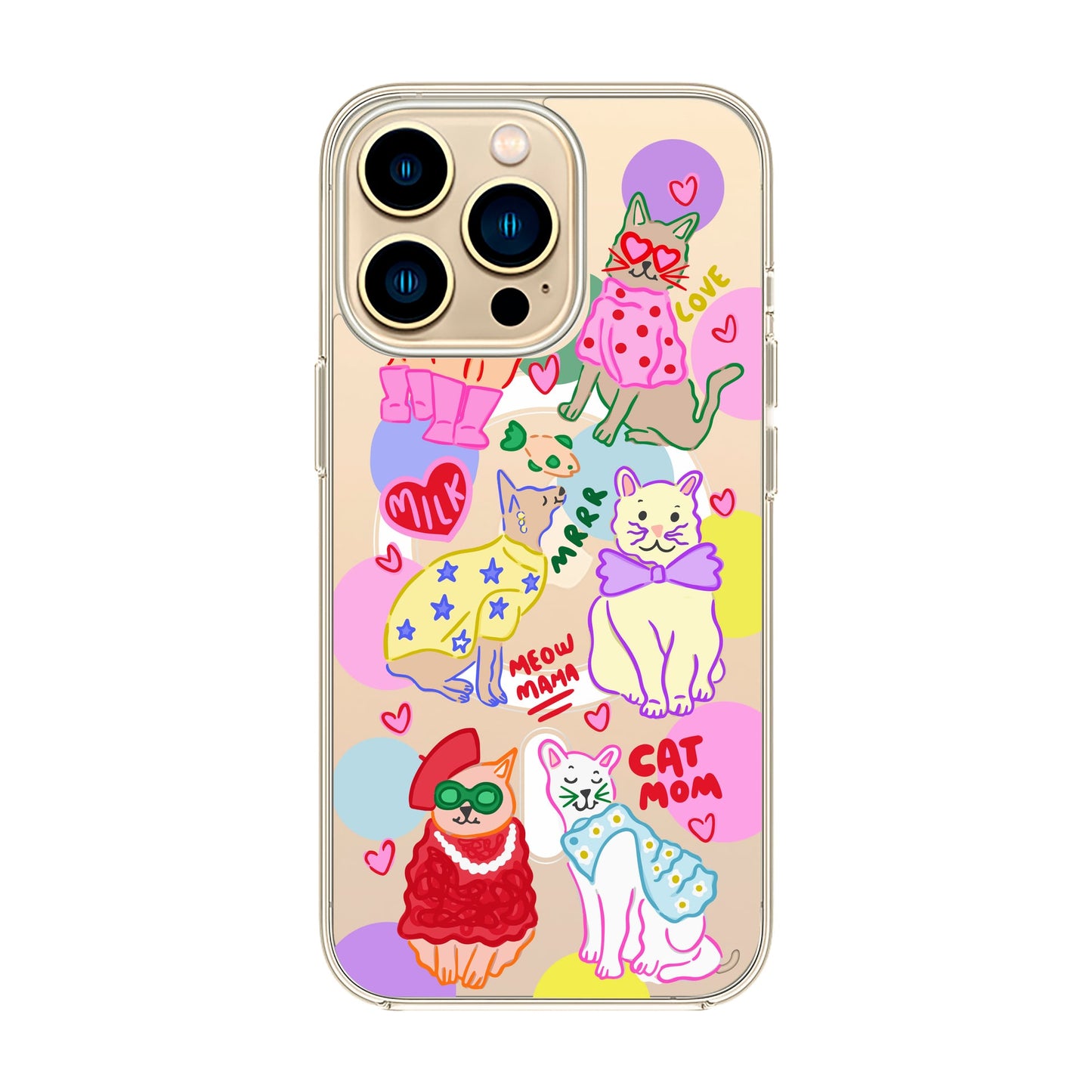 CAT MOM-iPhone 13 Pro Max Solid Kılıf MagSafe Özellikli