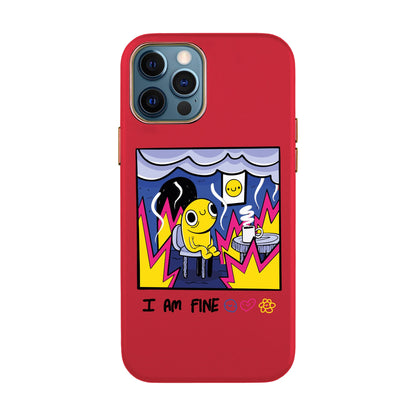 I AM FINE-iPhone 11 Pro Max Leather Kılıf