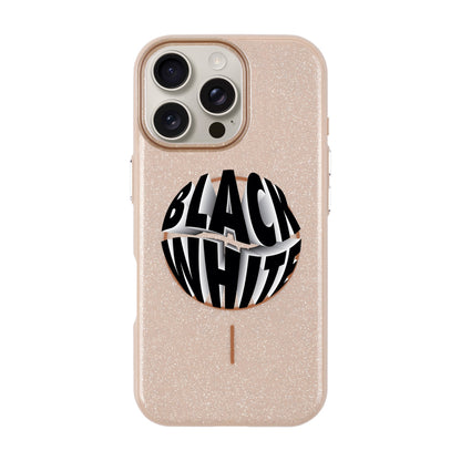 BLACK WHITE-iPhone 16 Pro Max Radiant Kılıf MagSafe Özellikli