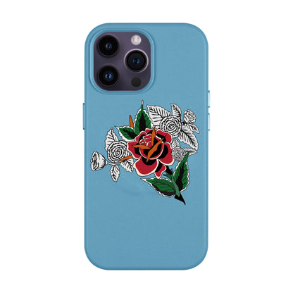 DRY ROSE-iPhone 14 Pro Max Leather Kılıf MagSafe Özellikli