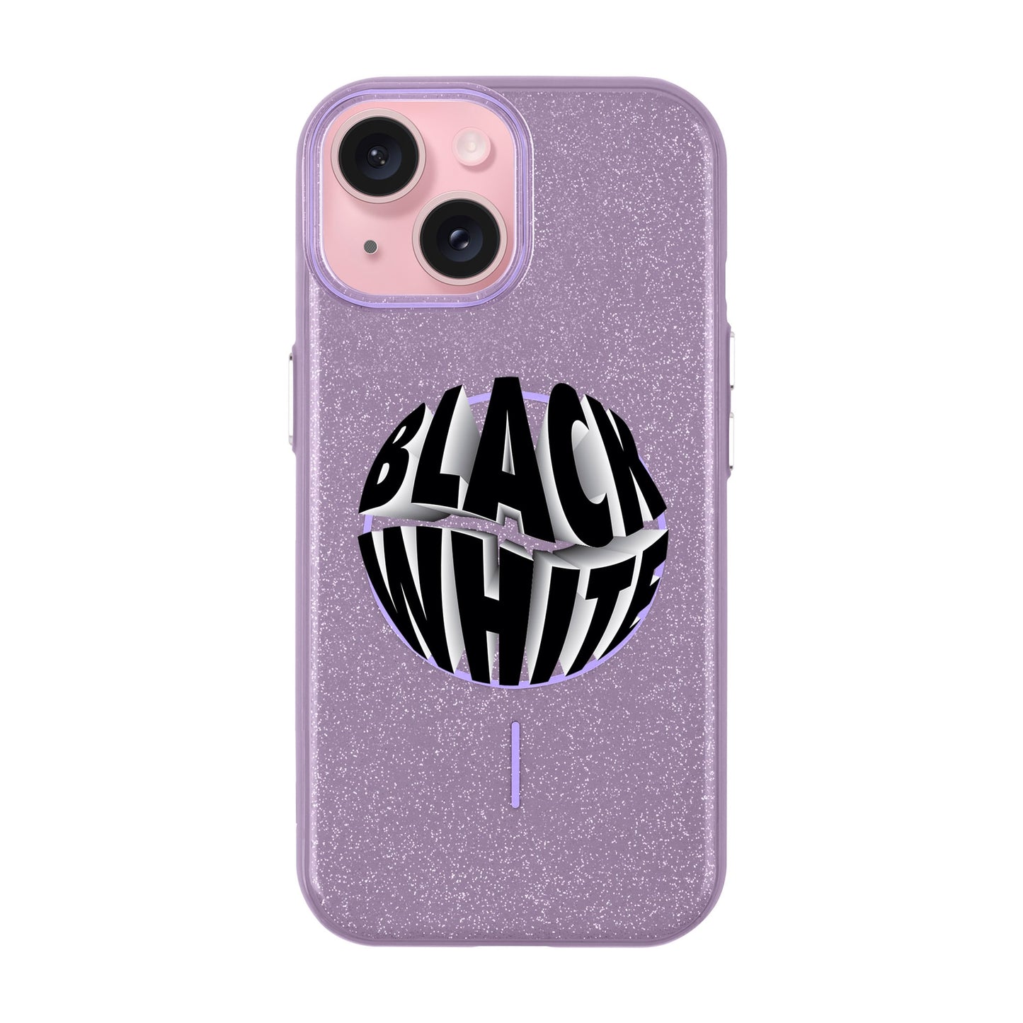 BLACK WHITE-iPhone 15 Plus Radiant Kılıf MagSafe Özellikli