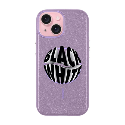 BLACK WHITE-iPhone 15 Plus Radiant Kılıf MagSafe Özellikli