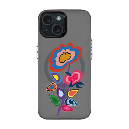 KNITTED FLOWER-iPhone 15 Hold Kılıf MagSafe Özellikli