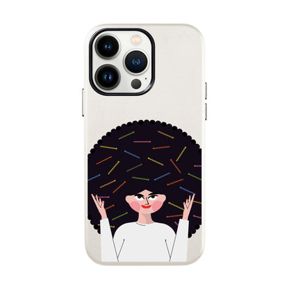 TANGLES OF HAPPINESS-iPhone 13 Pro Max Leather Kılıf