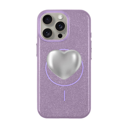SILVER HEART-iPhone 15 Pro Max Radiant Kılıf MagSafe Özellikli
