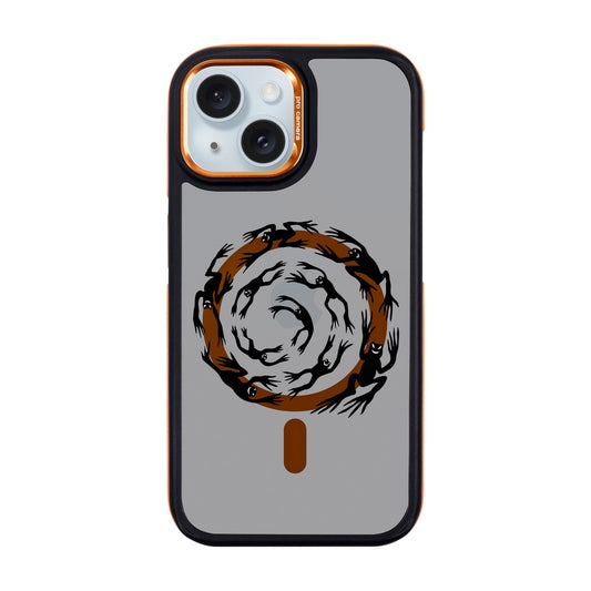 SWIRLING FROGS-iPhone 15 Dark Kılıf MagSafe Özellikli