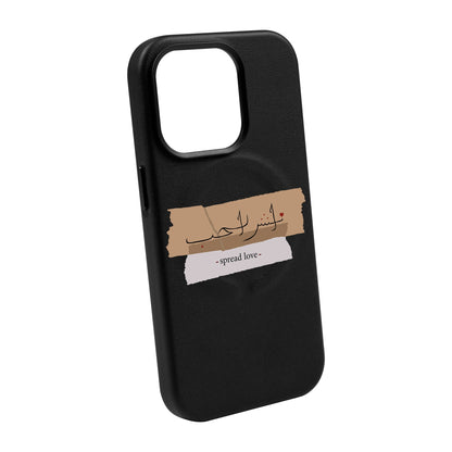 SPREAD LOVE-iPhone 14 Pro Max Leather Kılıf MagSafe Özellikli