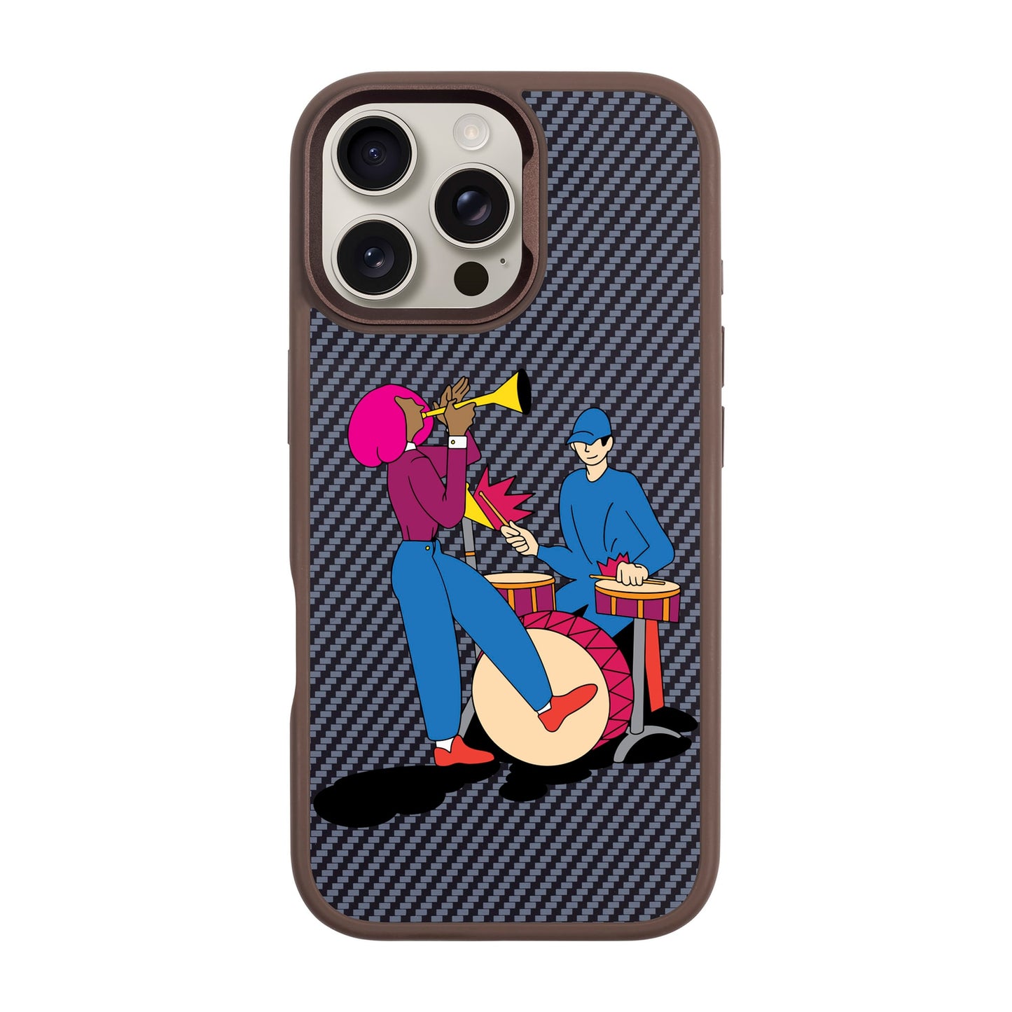 JAM-iPhone 16 Pro Max Plaid Kılıf MagSafe Özellikli