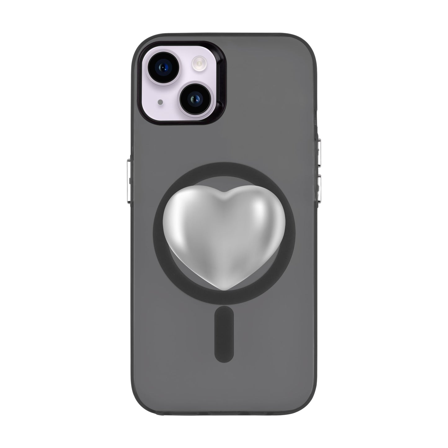 SILVER HEART-iPhone 14 Plus Hold Kılıf MagSafe Özellikli