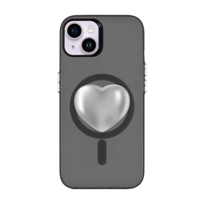 SILVER HEART-iPhone 14 Plus Hold Kılıf MagSafe Özellikli
