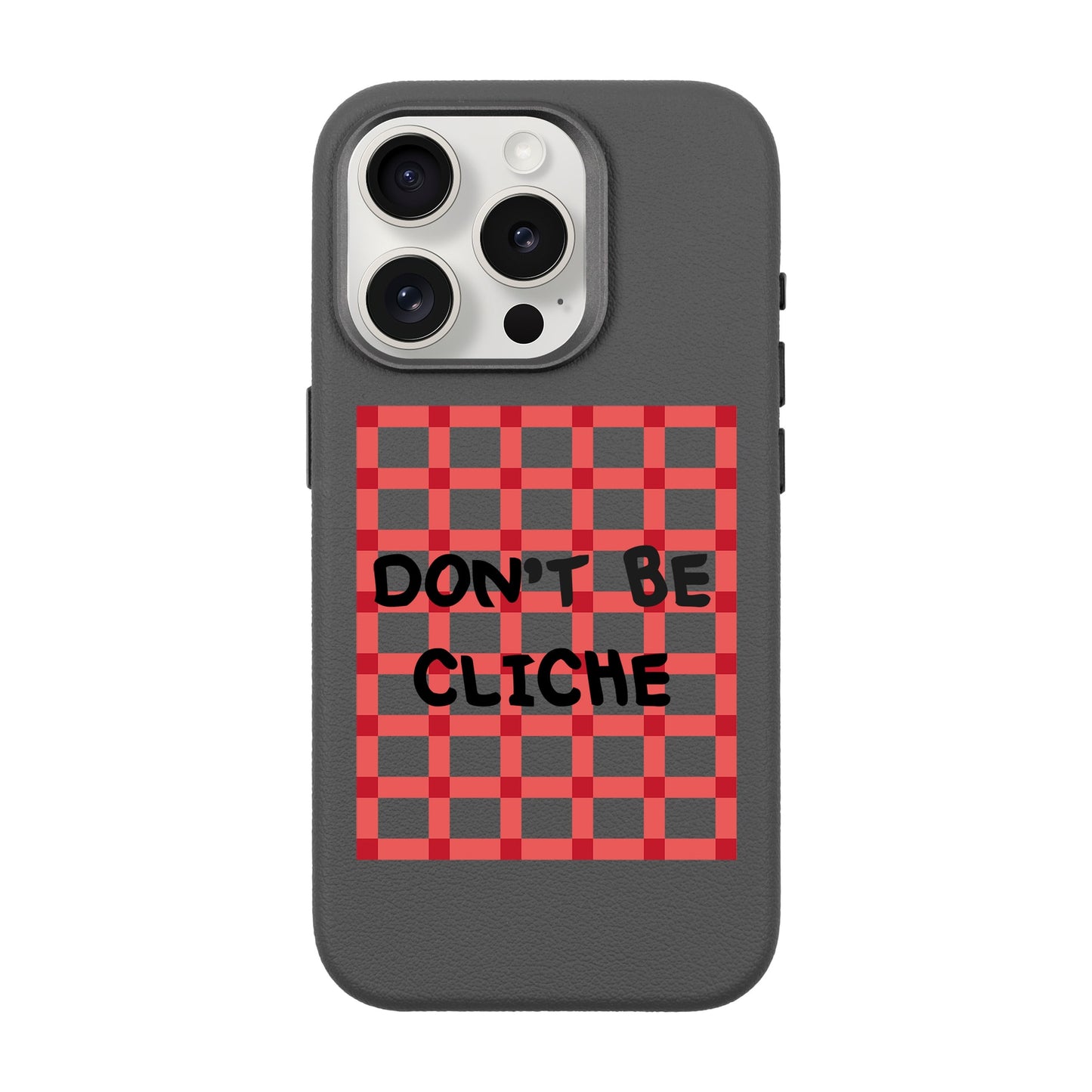 DON'T BE CLICHE-iPhone 15 Pro Leather Premium Kılıf MagSafe Özellikli