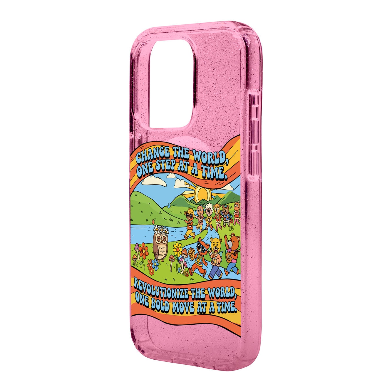 CHANGE THE WORLD-Shiny Kılıf MagSafe Özellikli - iPhone 14