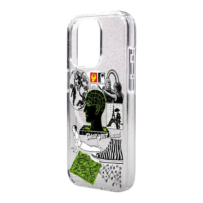CLEAR YOUR HEAD-iPhone 15 Shiny Kılıf MagSafe Özellikli