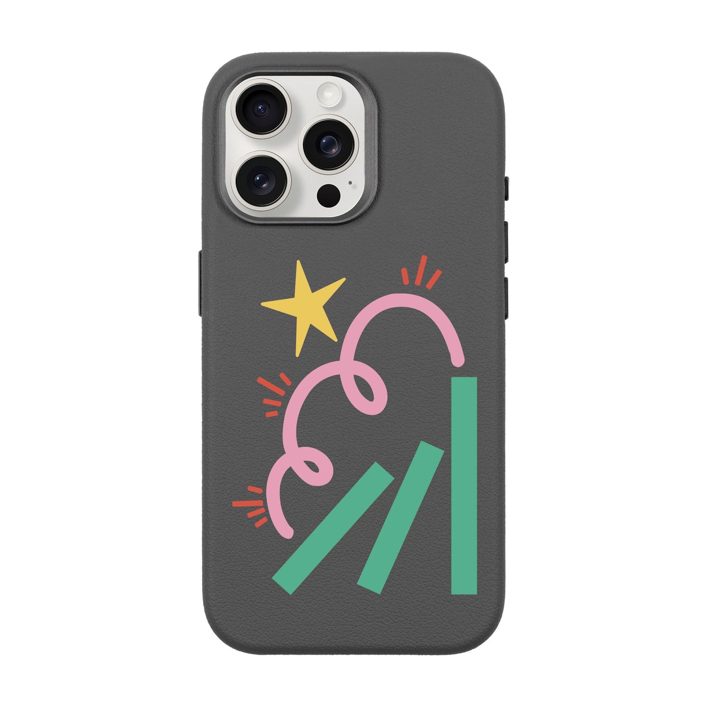 DOMINO-iPhone 15 Pro Max Leather Premium Kılıf MagSafe Özellikli