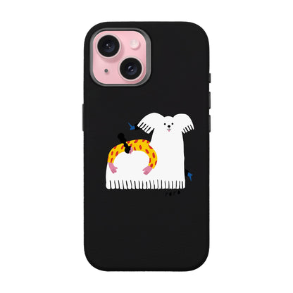 FANCY DOG-iPhone 15 Leather Premium Kılıf MagSafe Özellikli