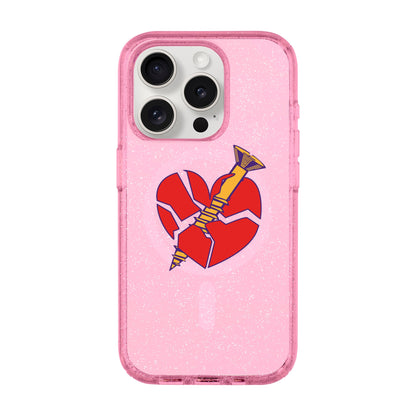 BROKEN HEART-iPhone 15 Pro Shiny Kılıf MagSafe Özellikli
