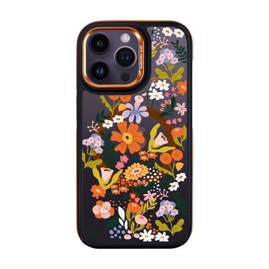 FLOWER-iPhone 14 Pro Max Dark Kılıf MagSafe Özellikli