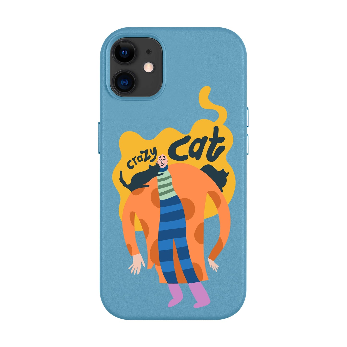 CRAZY CAT-Leather Kılıf MagSafe Özellikli - iPhone 11