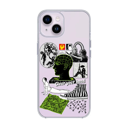 CLEAR YOUR HEAD-iPhone 14 Solid Kılıf