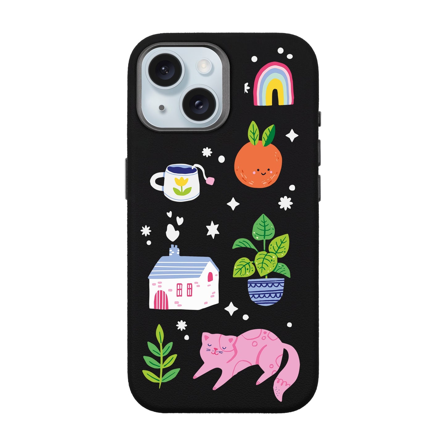 FRESH SPRING-iPhone 15 Leather Premium Kılıf MagSafe Özellikli