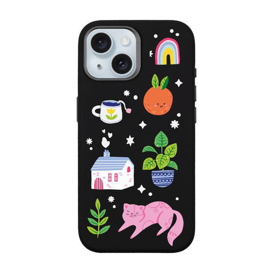 FRESH SPRING-iPhone 15 Leather Premium Kılıf MagSafe Özellikli