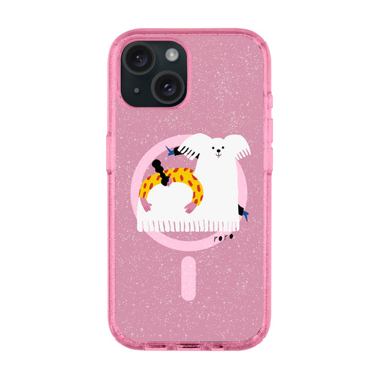 FANCY DOG-iPhone 14 Plus Shiny Kılıf MagSafe Özellikli