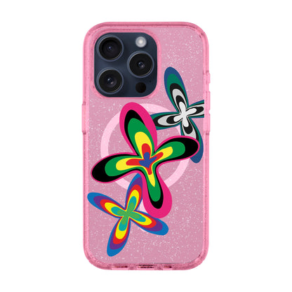 COLOR FLOWER-Shiny Kılıf MagSafe Özellikli - iPhone 15 Pro