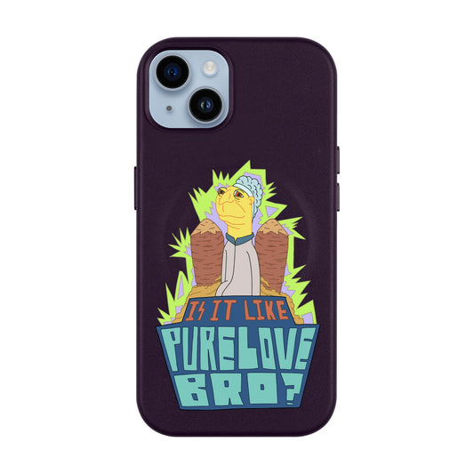 PURE LOVE-iPhone 14 Plus Leather Kılıf MagSafe Özellikli