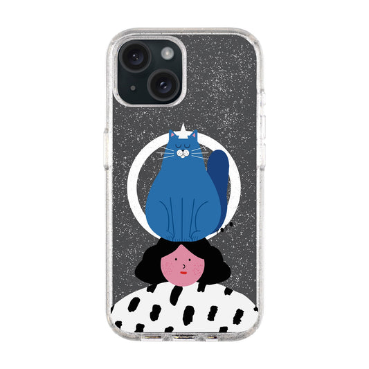 NAUGHTY CAT-iPhone 14 Plus Shiny Kılıf MagSafe Özellikli