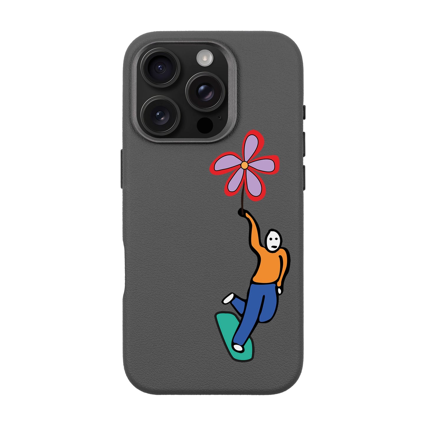 SKATEBOARDER-iPhone 16 Pro Leather Premium Kılıf MagSafe Özellikli