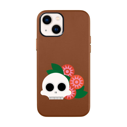 MEMENTO BLOOM-iPhone 14 Leather Kılıf