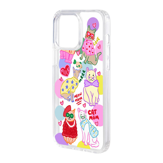 CAT MOM-iPhone 15 Pro Max Solid Kılıf