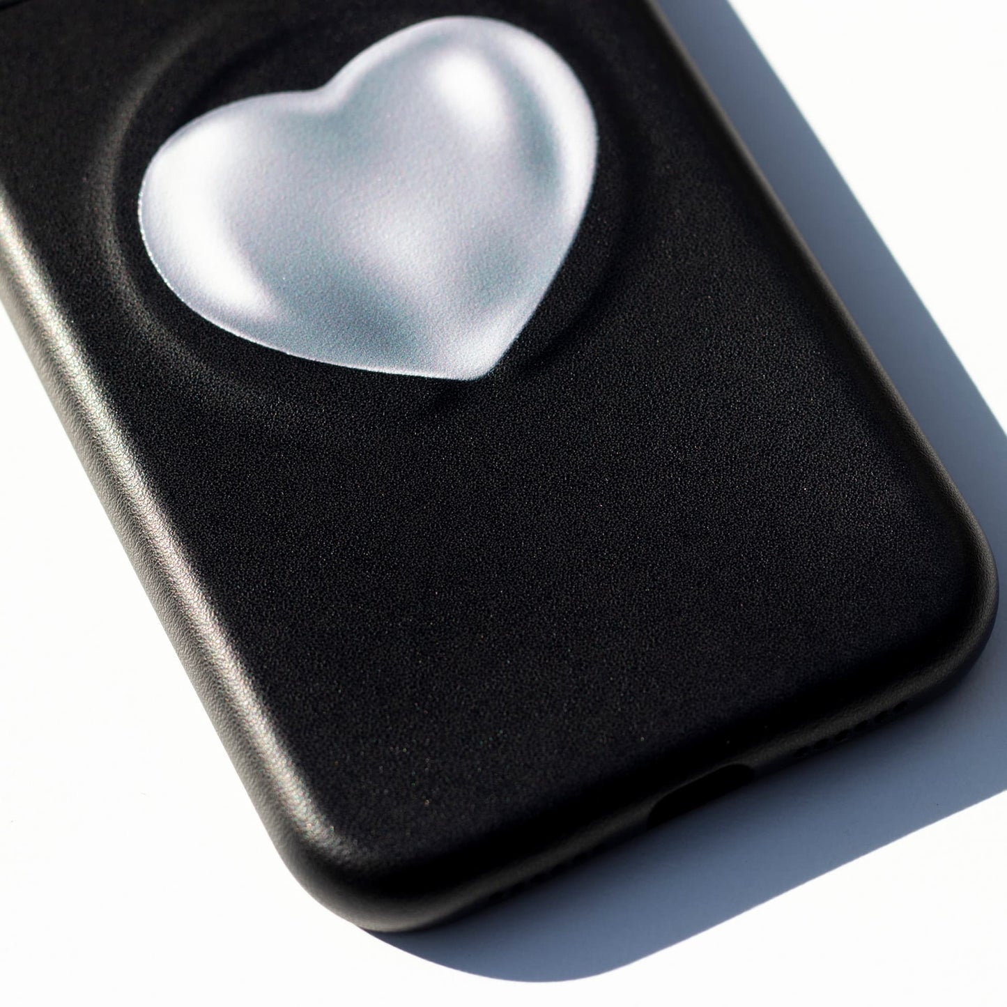 SILVER HEART-Leather Kılıf MagSafe Özellikli - iPhone 11