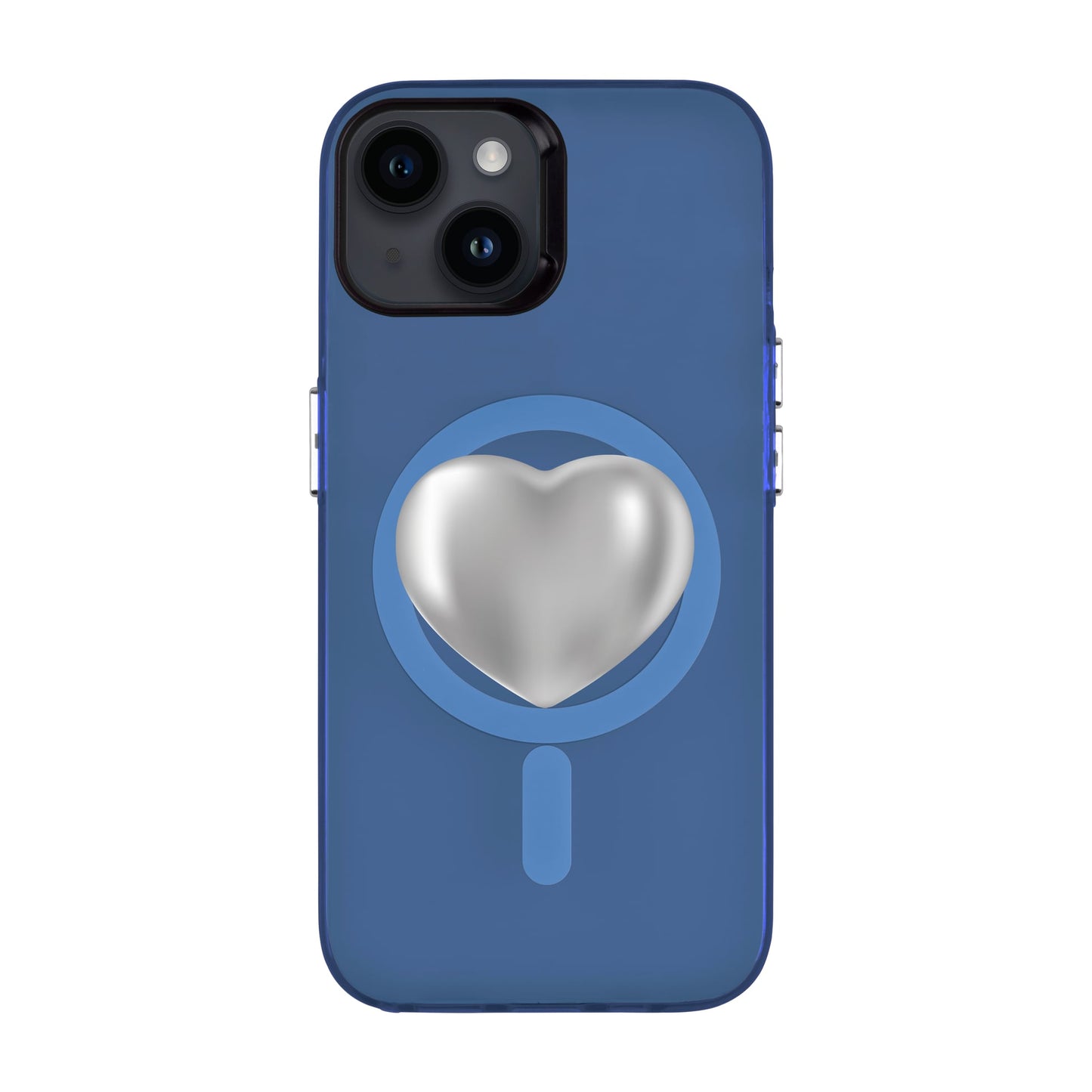 SILVER HEART-iPhone 14 Hold Kılıf MagSafe Özellikli