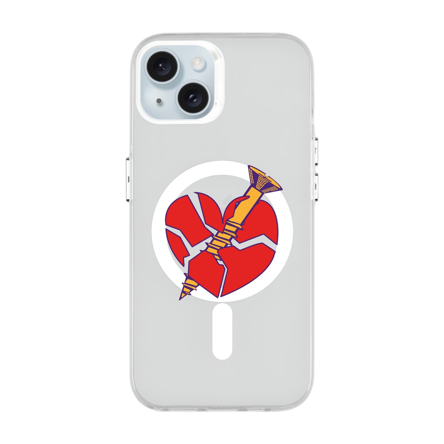 BROKEN HEART-iPhone 15 Plus Hold Kılıf MagSafe Özellikli