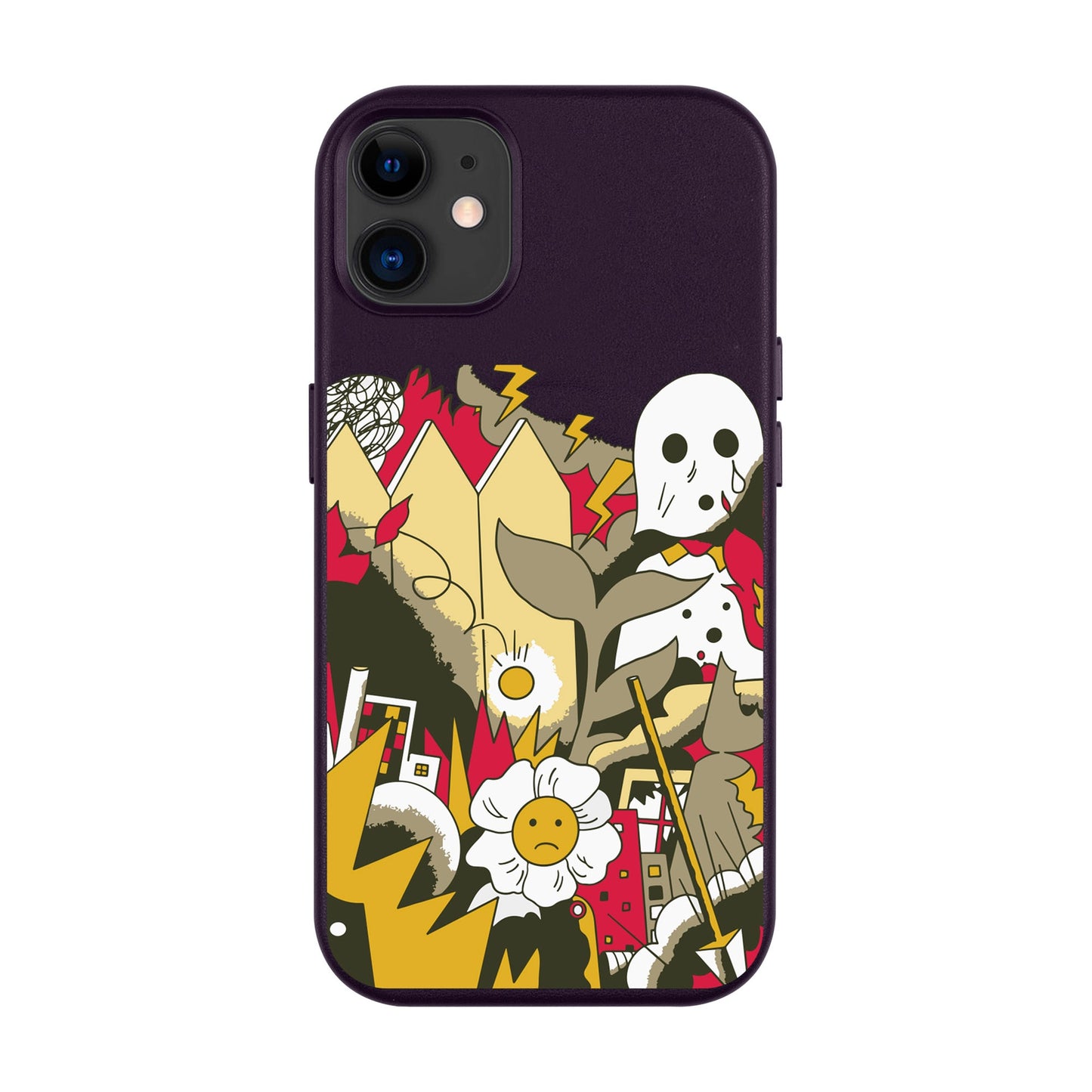 EVERYTHING IS BURNING-Leather Kılıf MagSafe Özellikli - iPhone 11