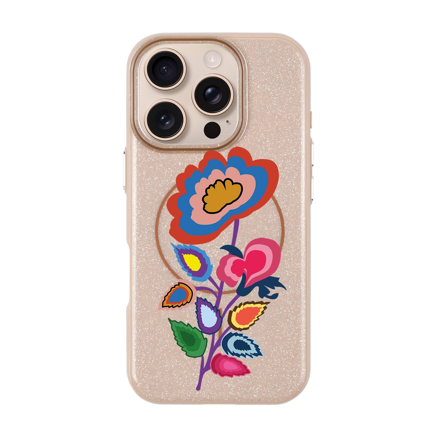 KNITTED FLOWER-iPhone 16 Pro Radiant Kılıf MagSafe Özellikli