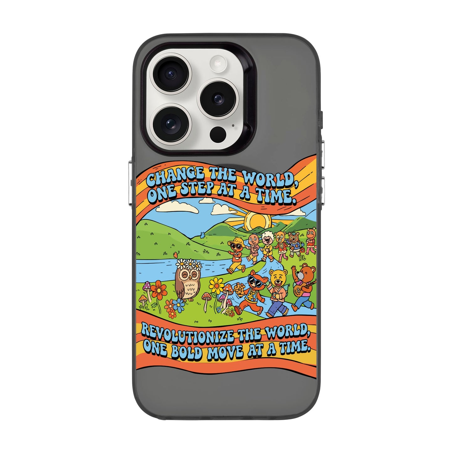 CHANGE THE WORLD-Hold Kılıf MagSafe Özellikli - iPhone 15 Pro