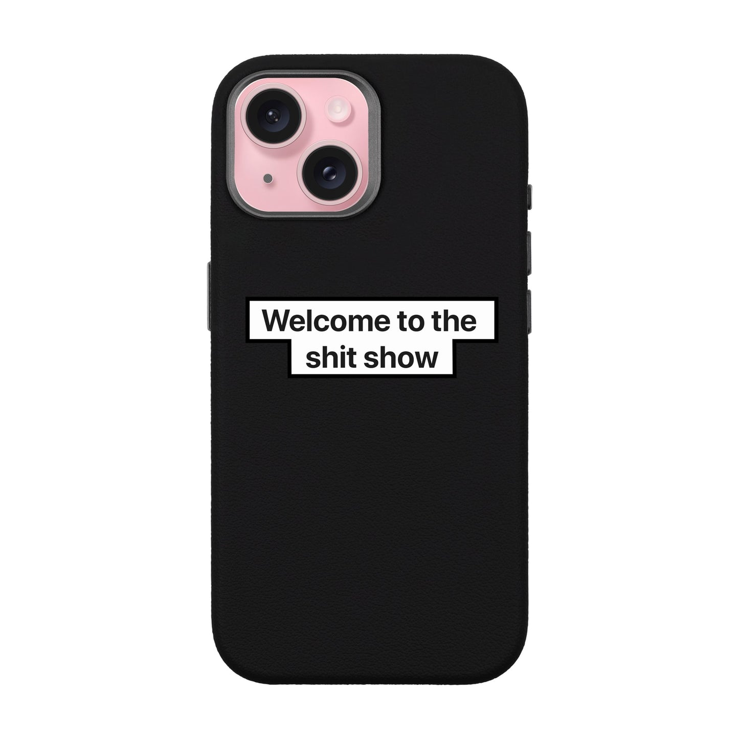 WELCOME-iPhone 15 Leather Premium Kılıf MagSafe Özellikli