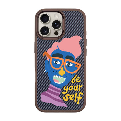 BE YOUR SELF-iPhone 16 Pro Max Plaid Kılıf MagSafe Özellikli