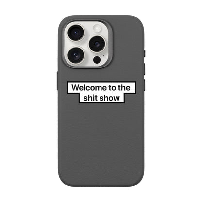 WELCOME-iPhone 15 Pro Leather Premium Kılıf MagSafe Özellikli