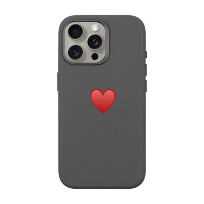 SPREAD HEART-iPhone 15 Pro Max Leather Premium Kılıf MagSafe Özellikli