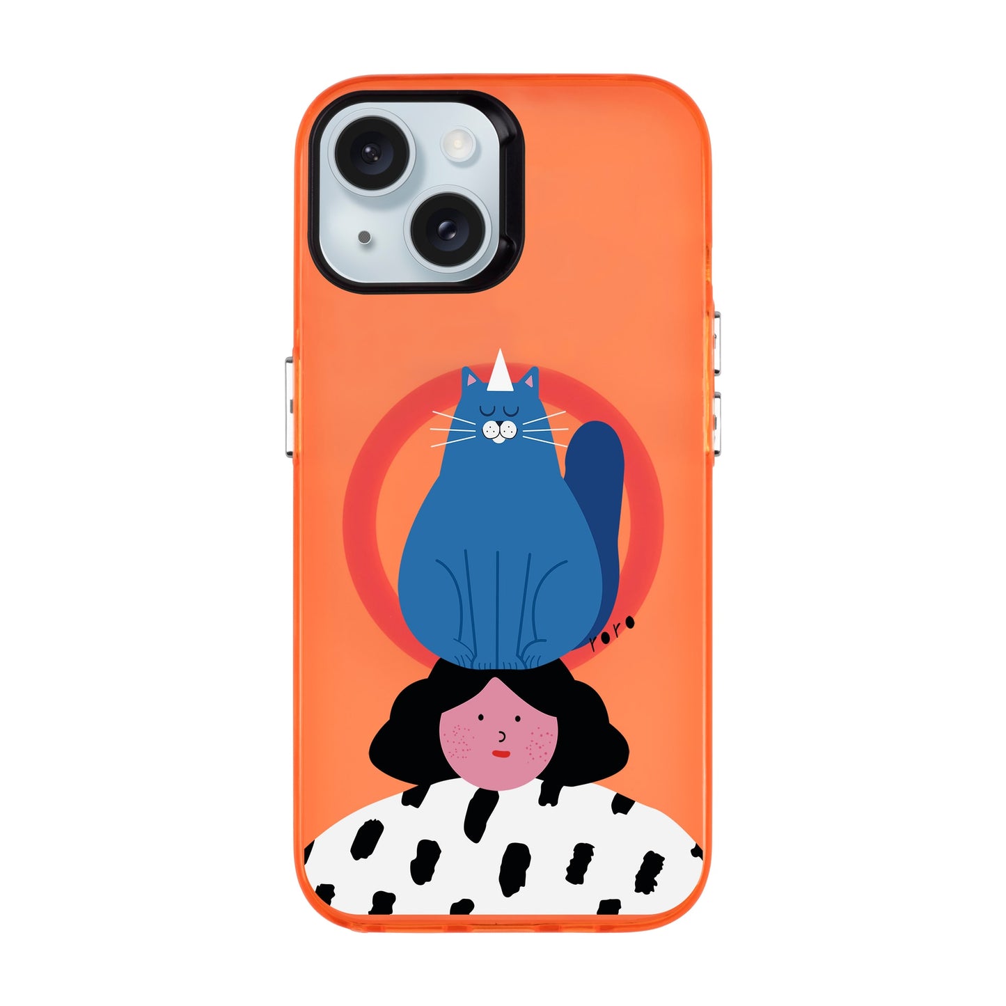 NAUGHTY CAT-iPhone 15 Hold Kılıf MagSafe Özellikli