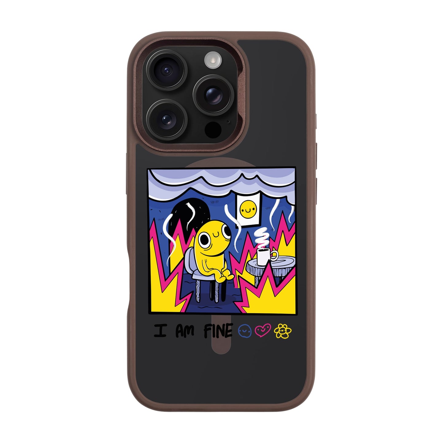 I AM FINE-iPhone 16 Pro Rise Kılıf MagSafe Özellikli